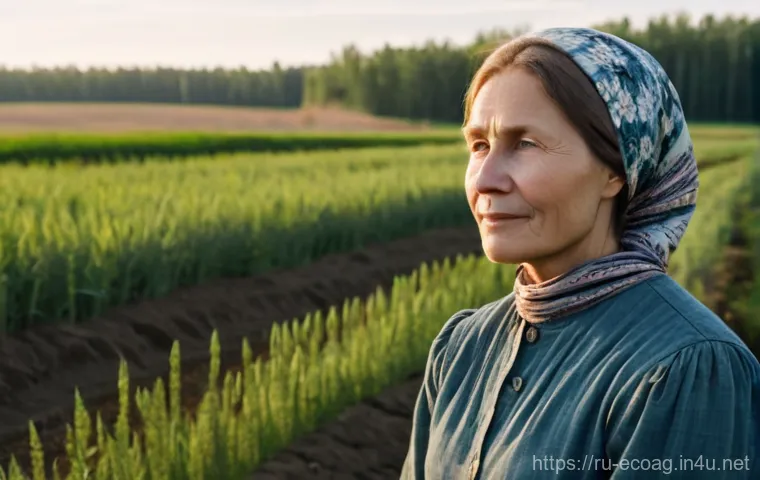 친환경농업 기술자 실무 경험 공유 - **Prompt 1: The Soul of Russian Soil**
    A realistic, high-definition photograph of a serene Russi...