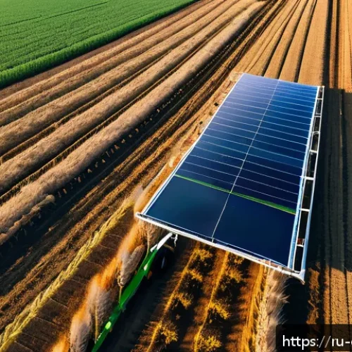 Home 17 친환경농업기술자 업무 성과 관리 - A high-tech Russian agricultural field with a drone flying overhead capturing real-time multispectra...