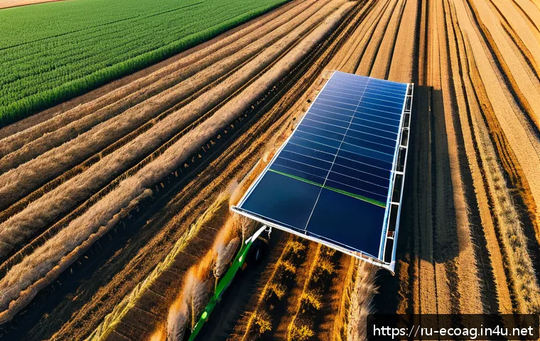 친환경농업기술자 업무 성과 관리 - A high-tech Russian agricultural field with a drone flying overhead capturing real-time multispectra...